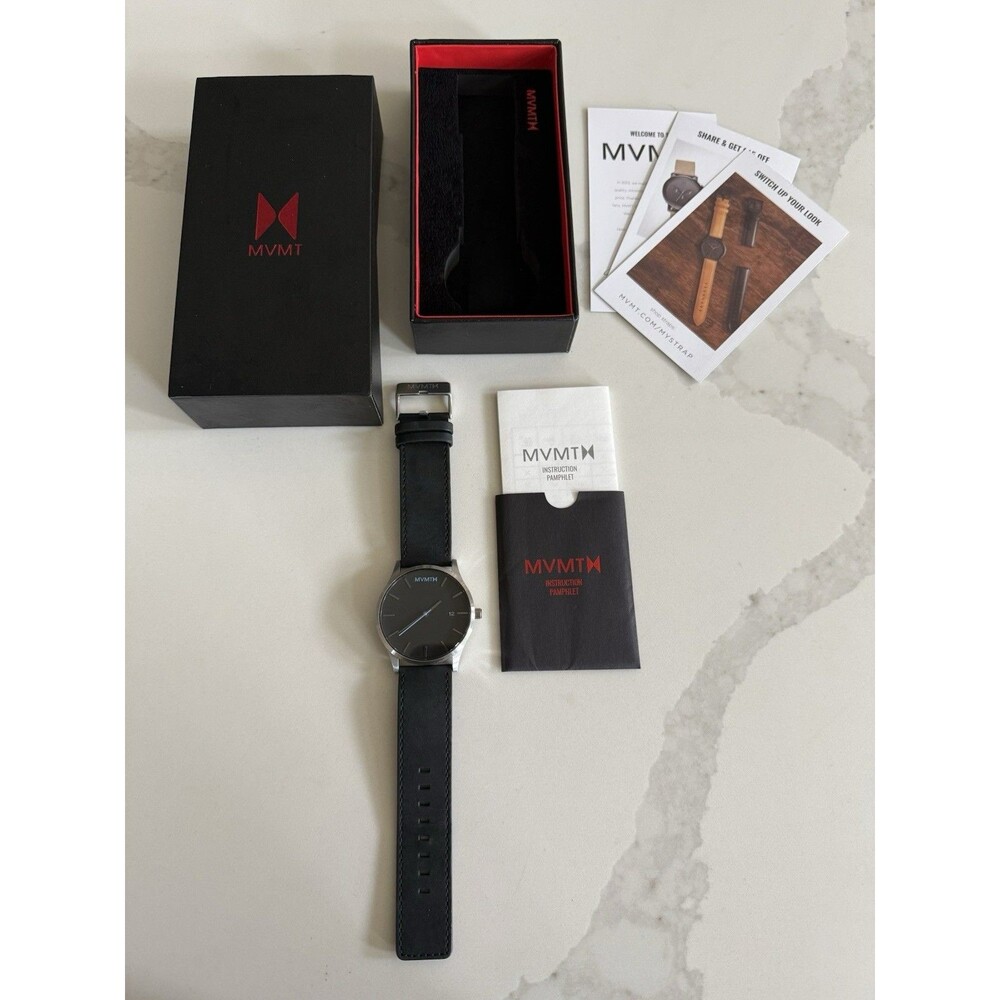 MVMT M57 Men’s Watch – Black Dial – Blue Second Hand